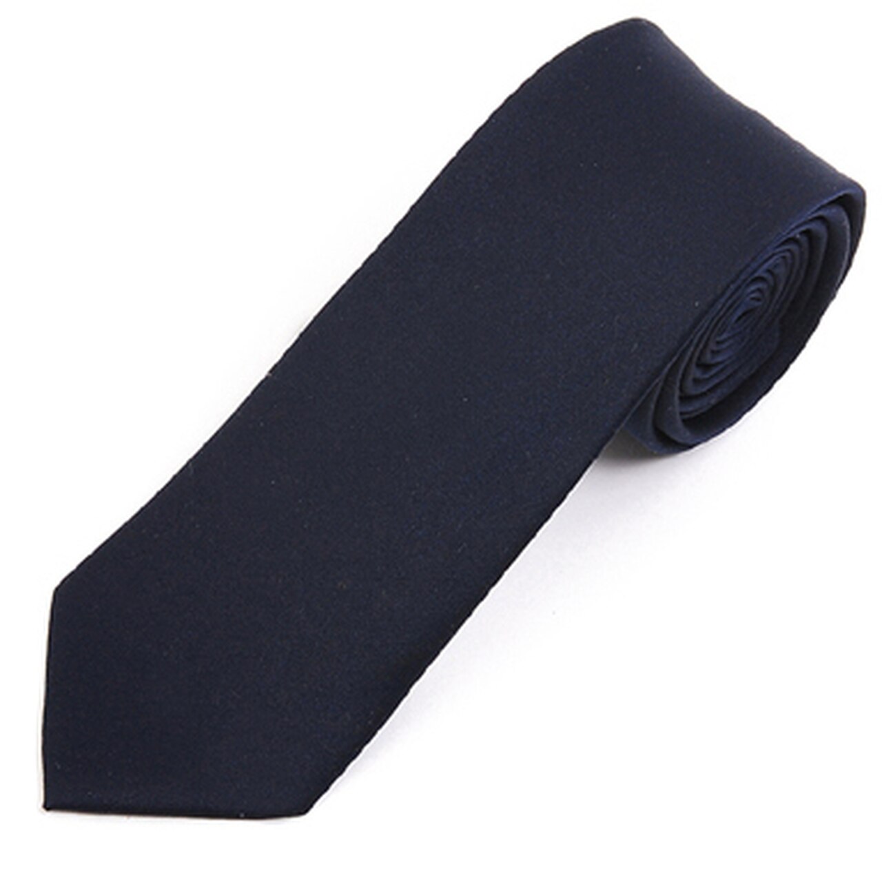 Satin Solid Slim Tie