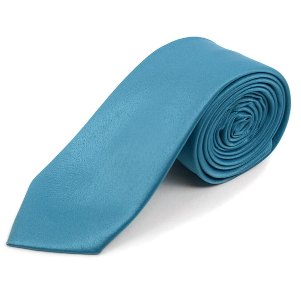 Satin Solid Slim Tie