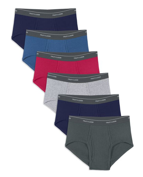 Fruit Of The Loom Men's Assorted Fashion Briefs - 6 Pack