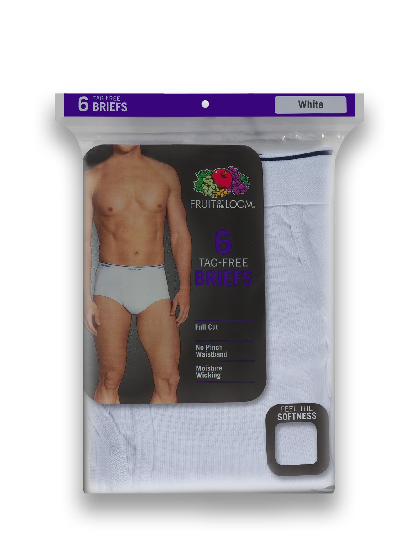 Fruit Of The Loom - Men's White Brief (6 Pack)