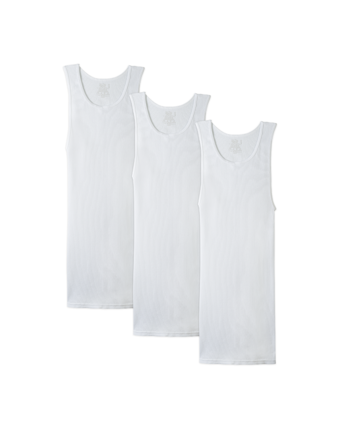 Big and Tall A-shirt White (3 Pack)