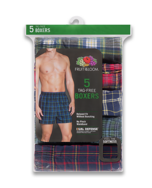 Men's Boxer Plaid (5 Pack)