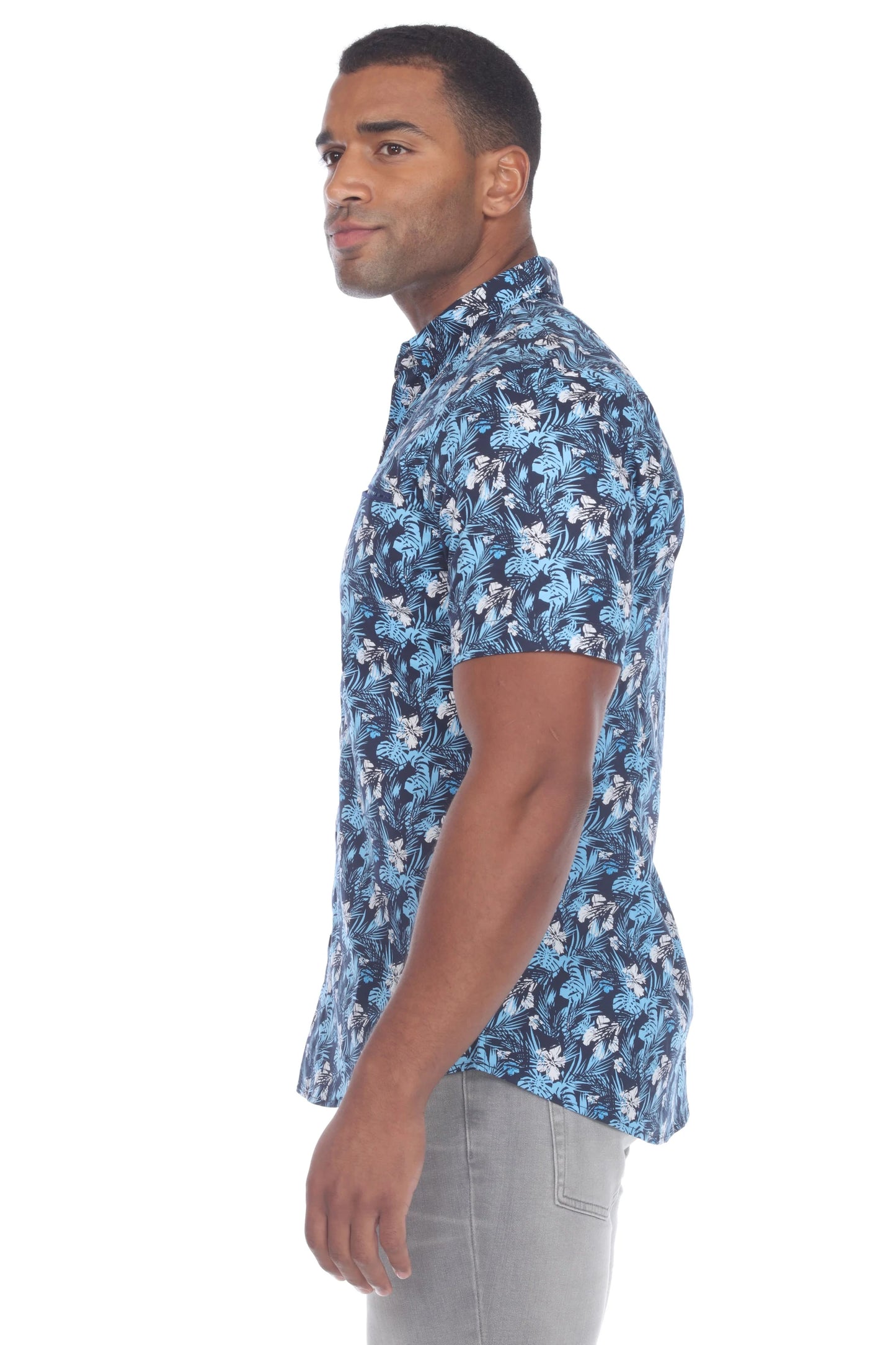 Mojito Slim Fit Button Down Short Sleeve Shirt