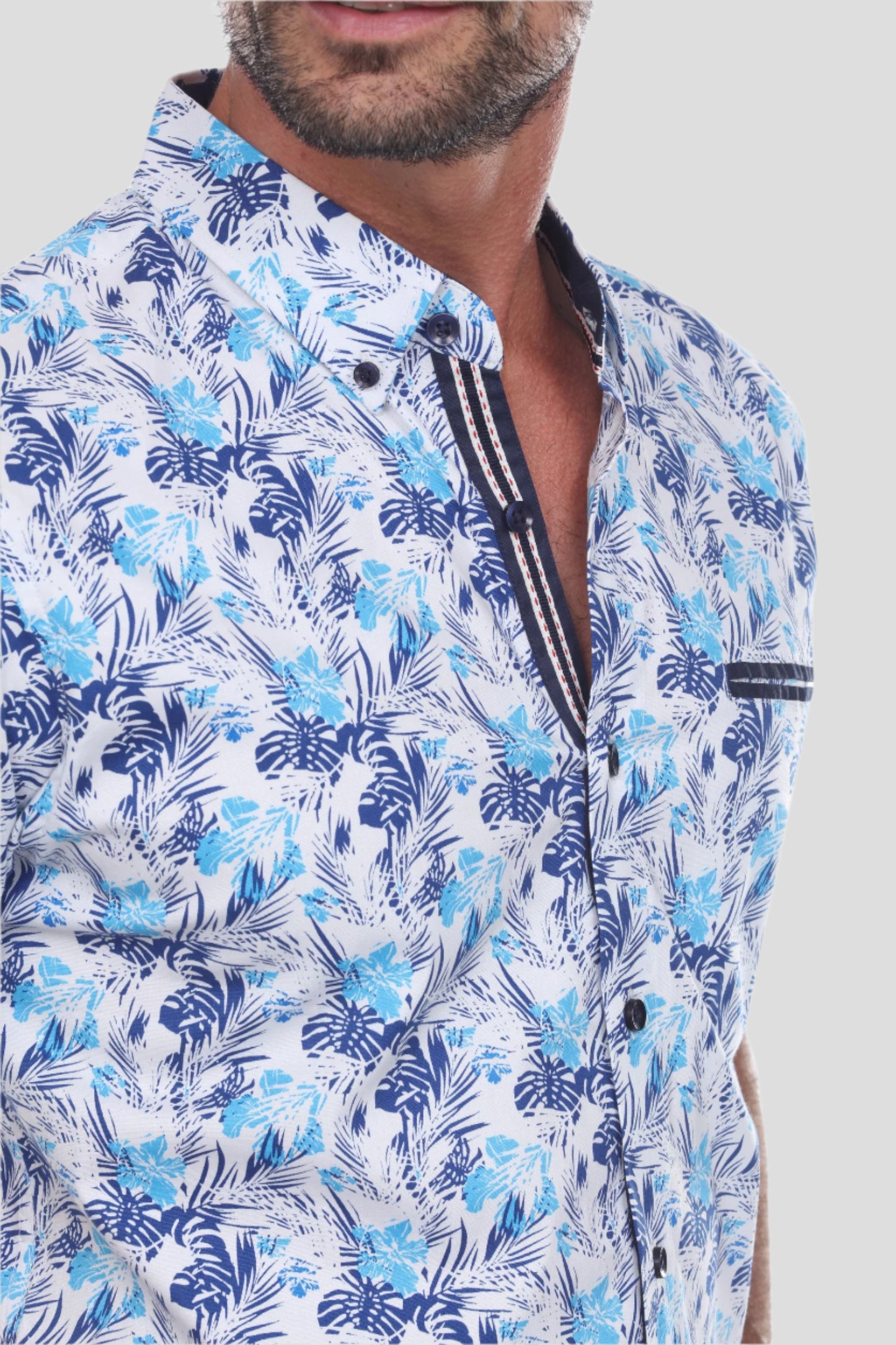 Mojito Slim Fit Button Down Short Sleeve Shirt