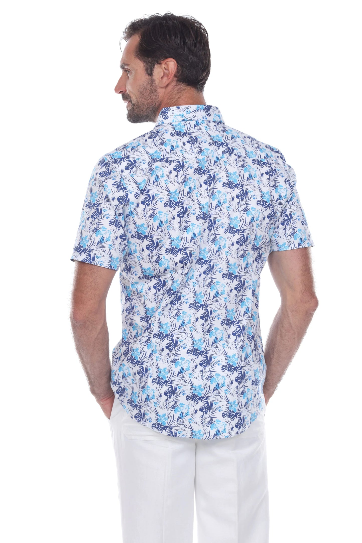 Mojito Slim Fit Button Down Short Sleeve Shirt