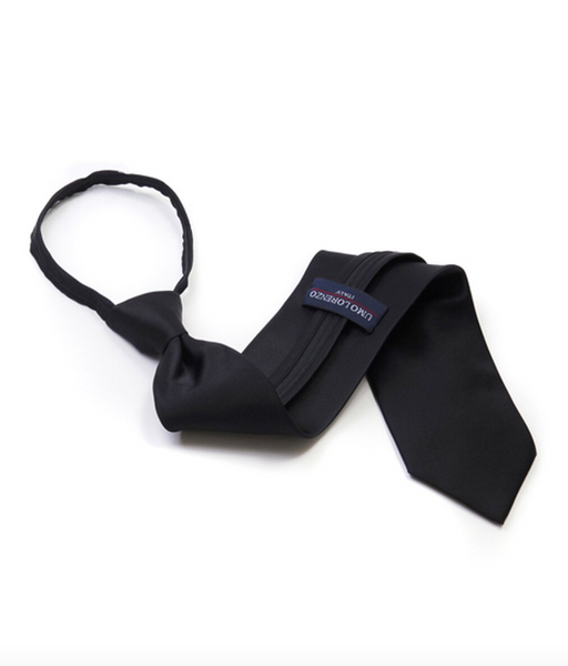 Black Zipper Tie