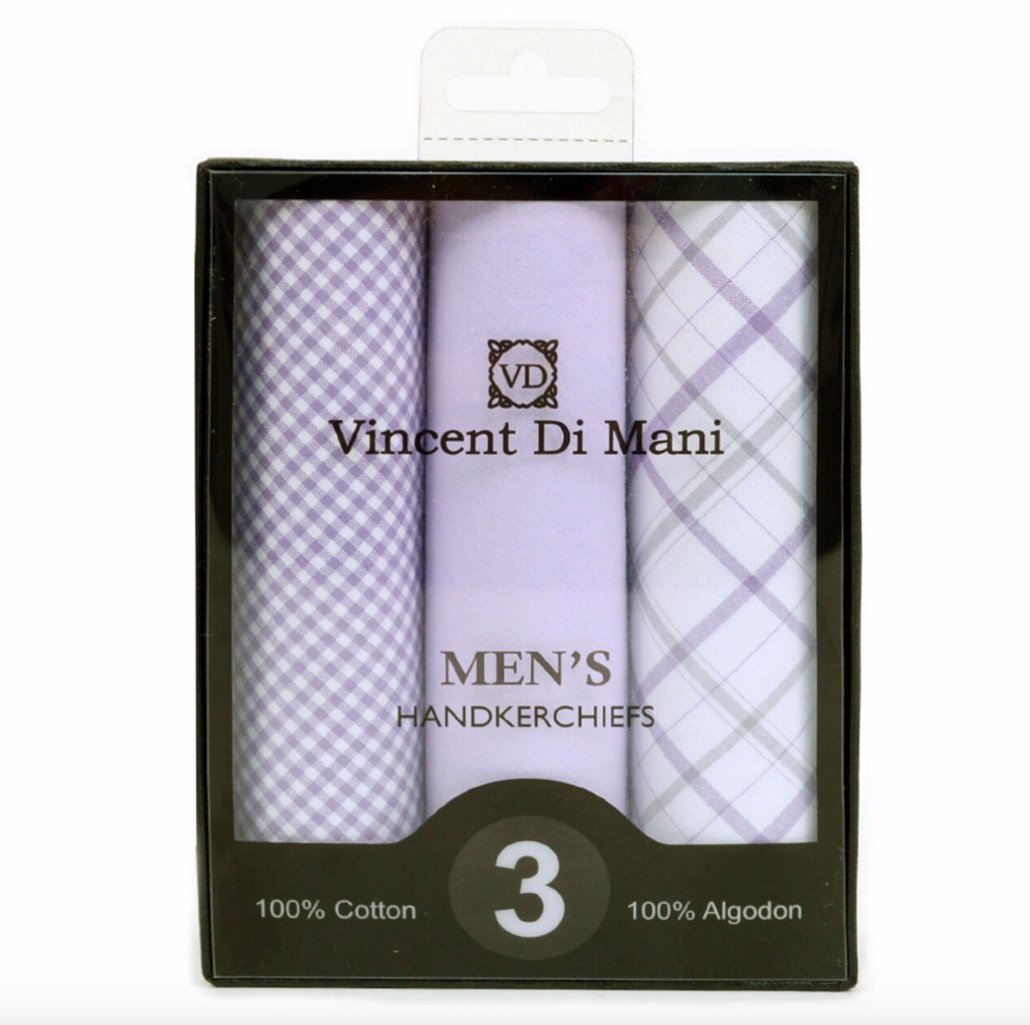 Men's Cotton Solid & Plaid Handkerchiefs