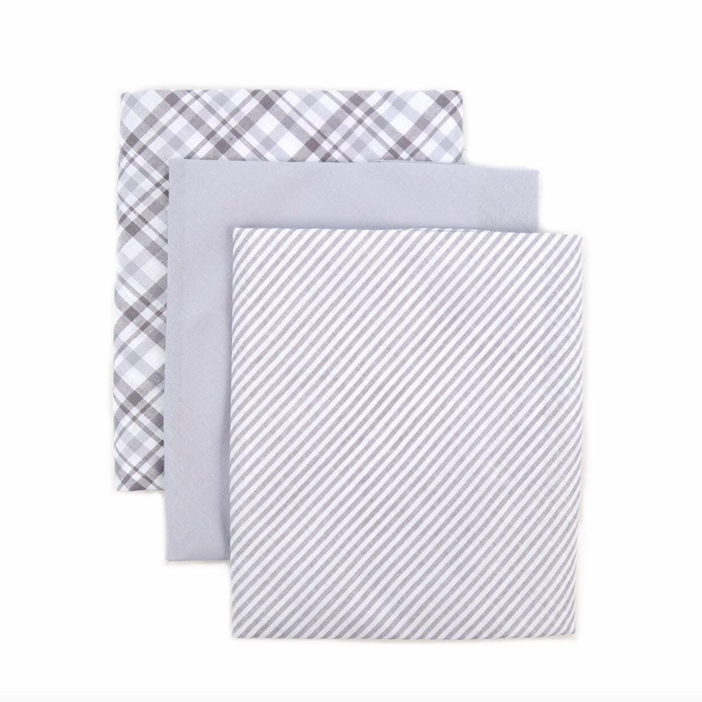 Men's Cotton Solid & Plaid Handkerchiefs