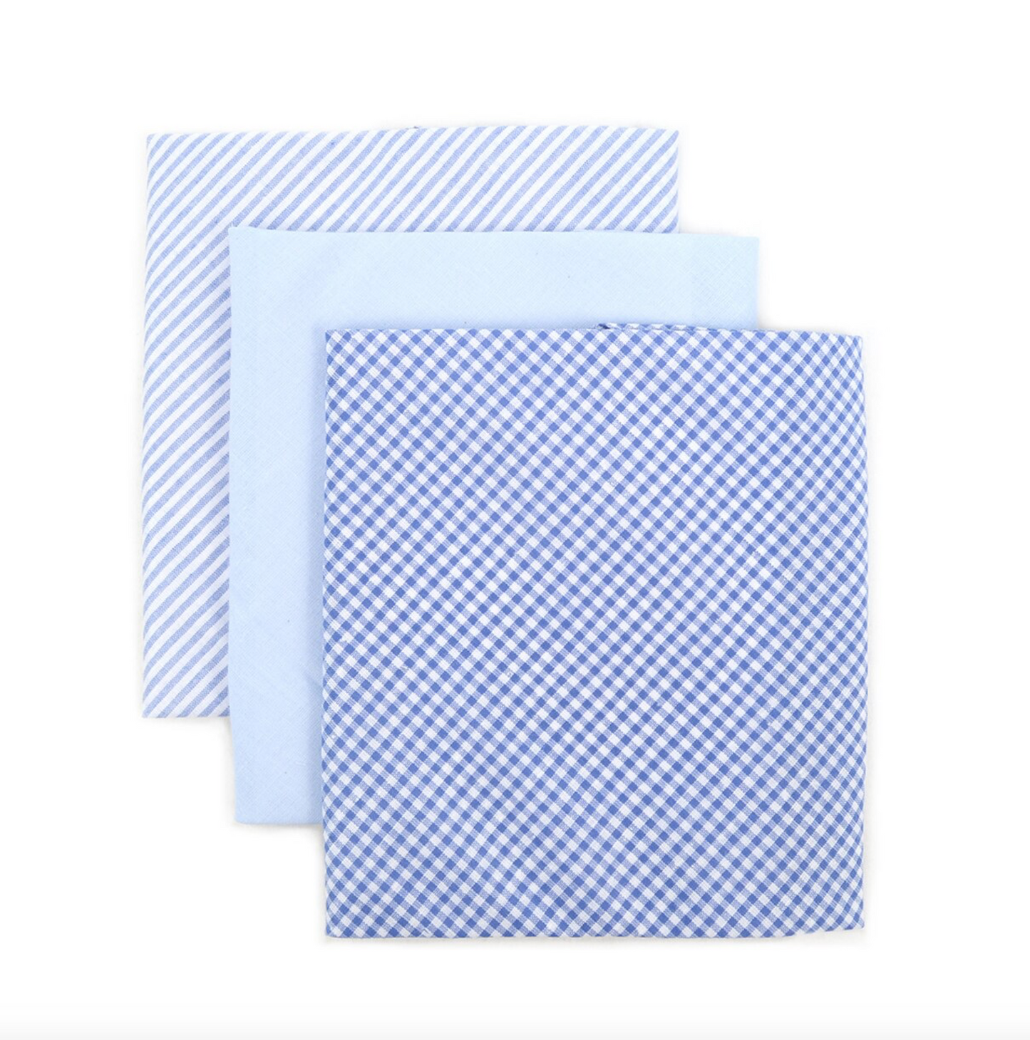 Men's Cotton Solid & Plaid Handkerchiefs