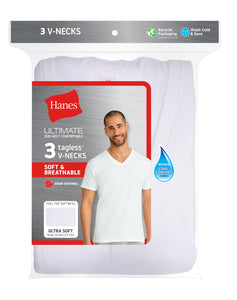 3-Pack - Hanes Ultimate™ Men's ComfortSoft® V-Neck Undershirt
